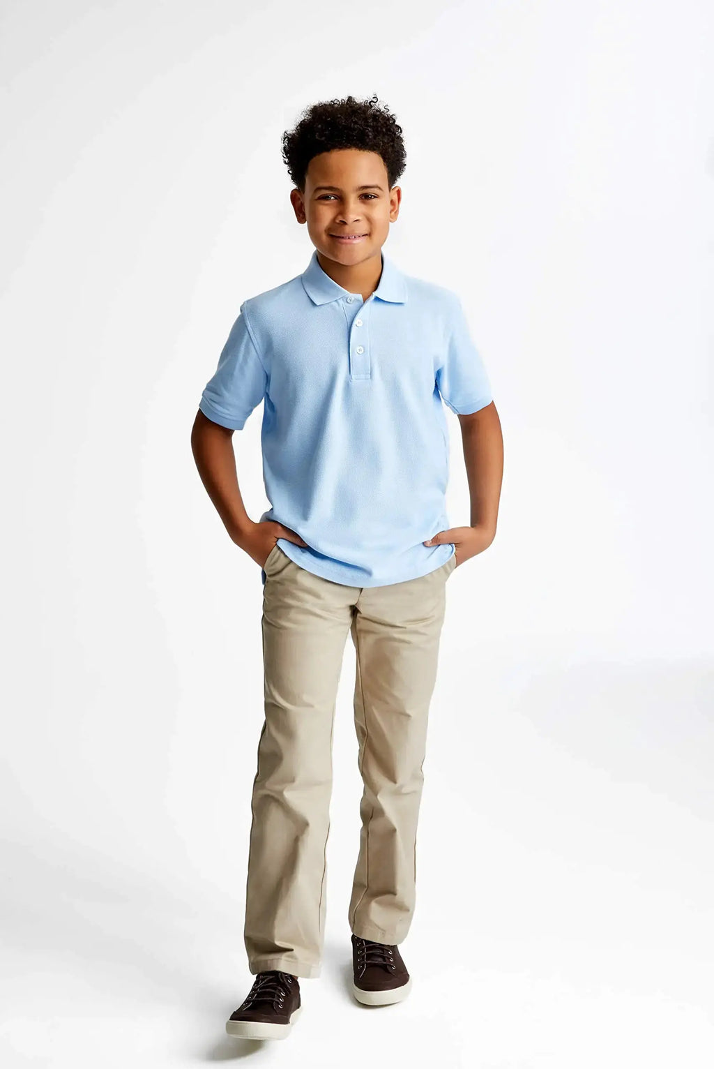 French Toast Boys' Short Sleeve Pique Polo Uniform Shirt