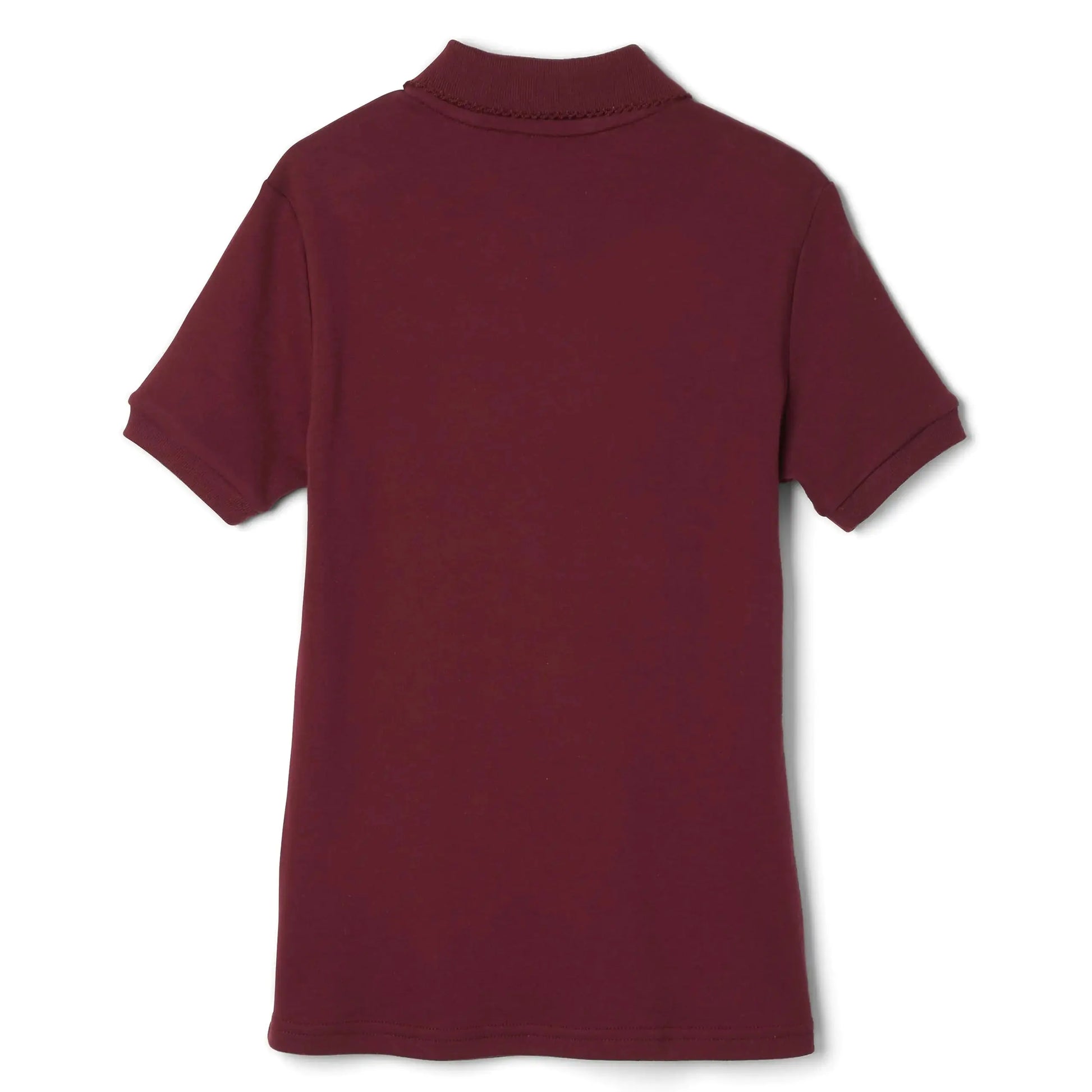 French Toast Girls' Short Sleeve Picot Collar Polo Shirt - School Uniform