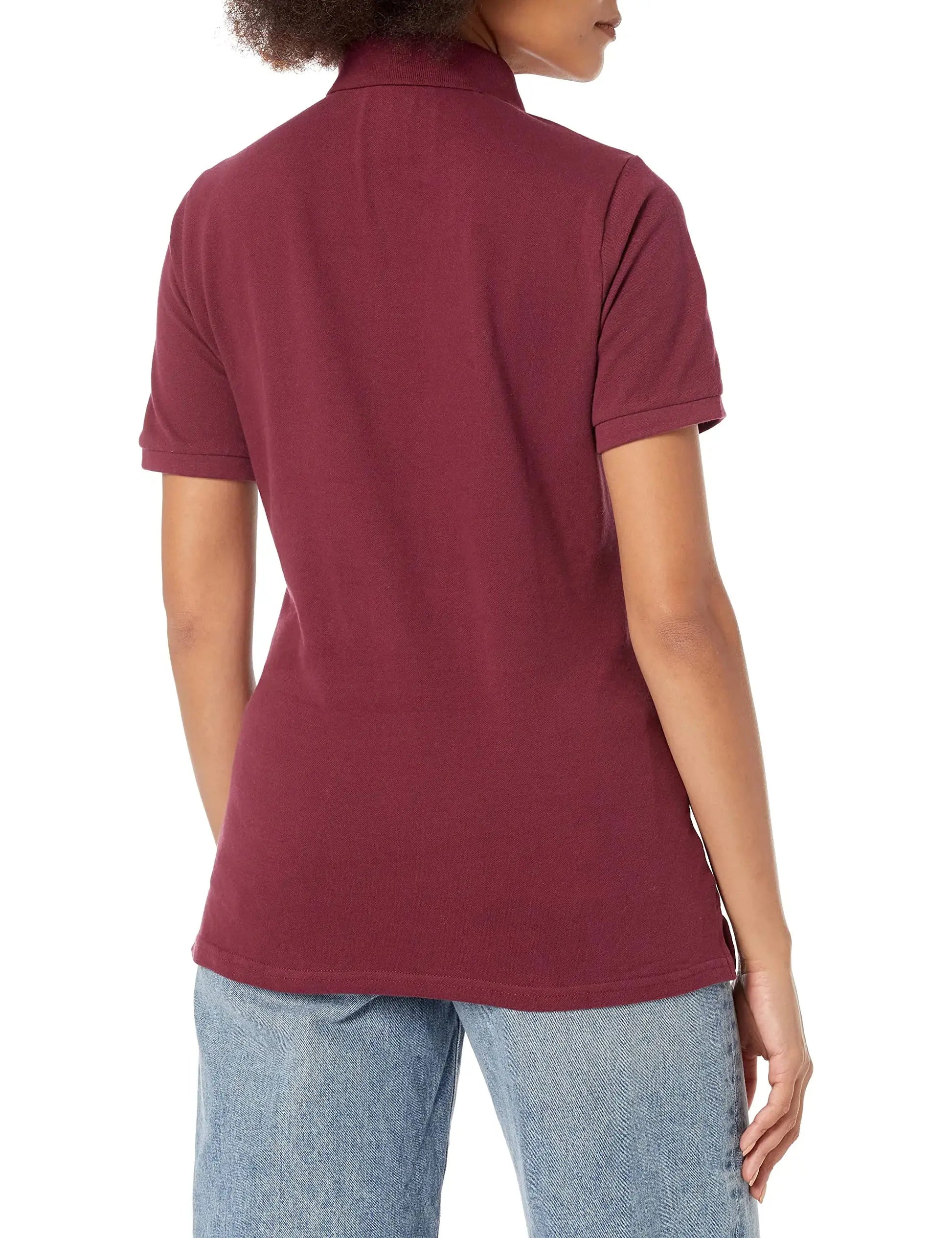 French Toast Girls' Short Sleeve Picot Collar Polo Shirt - School Uniform