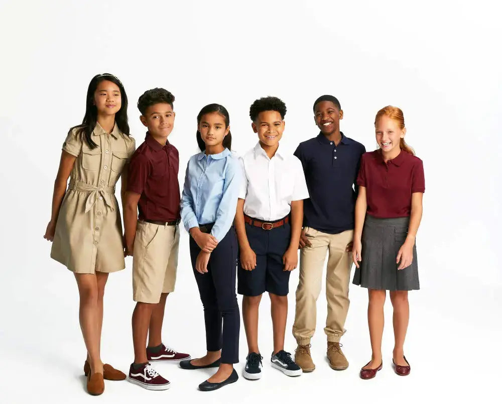 French Toast Girls' Short Sleeve Picot Collar Polo Shirt - School Uniform