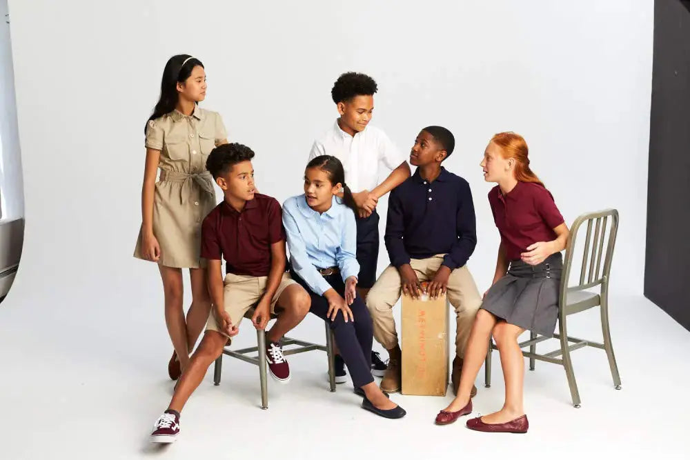 French Toast Girls' Short Sleeve Picot Collar Polo Shirt - School Uniform