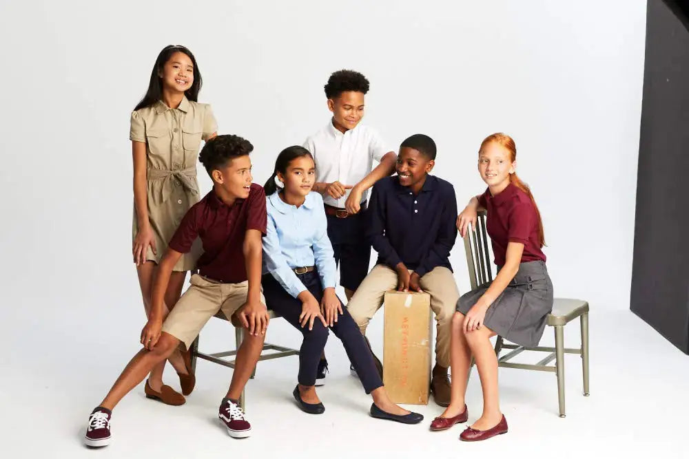 French Toast Girls' Short Sleeve Picot Collar Polo Shirt - School Uniform