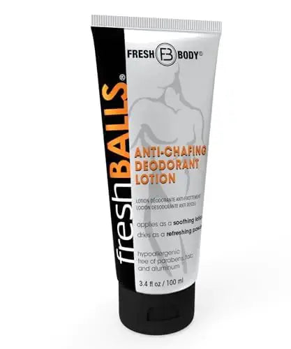 Fresh Body, Fresh Balls Lotion - Men's Anti-Chafing Soothing Cream & Ball Deodorant