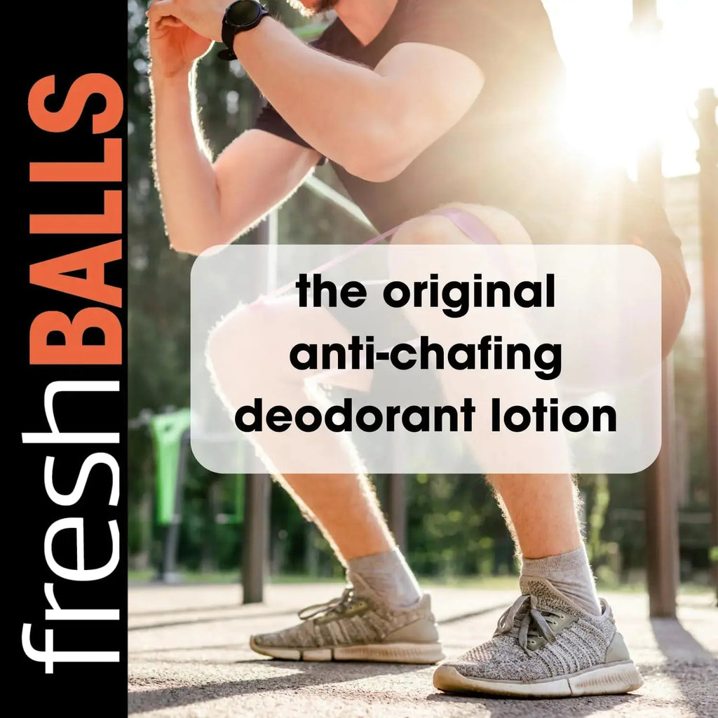 Fresh Body, Fresh Balls Lotion - Men's Anti-Chafing Soothing Cream & Ball Deodorant