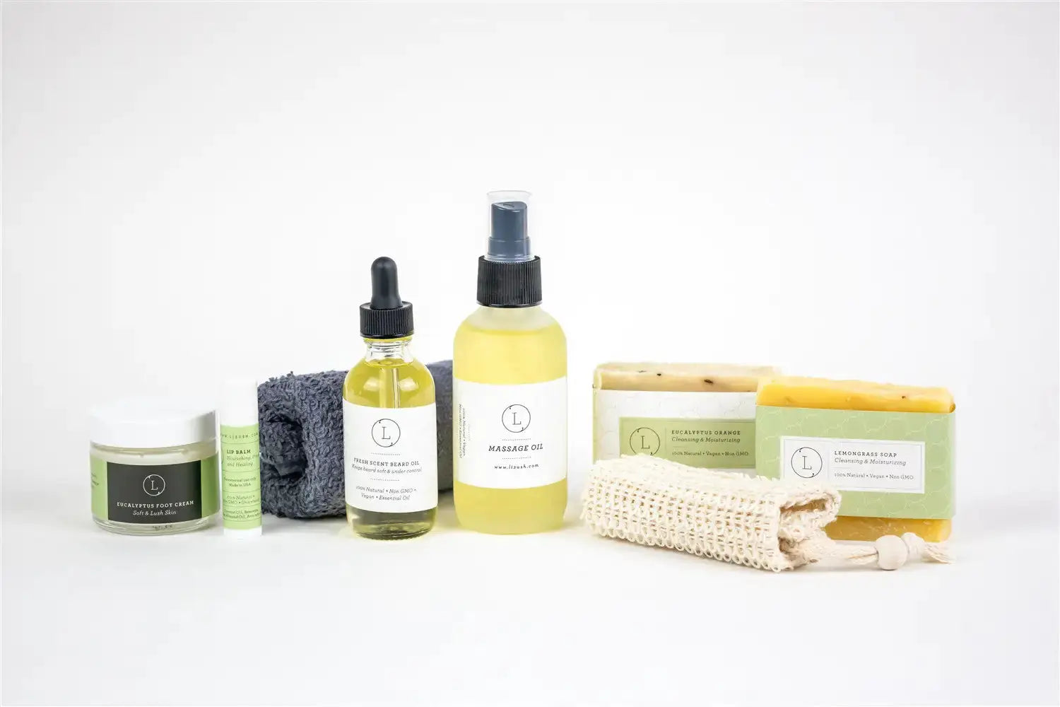Fresh earthy Natural skincare set, Eucalyptus bath and body, Men Grooming kit/Body oil