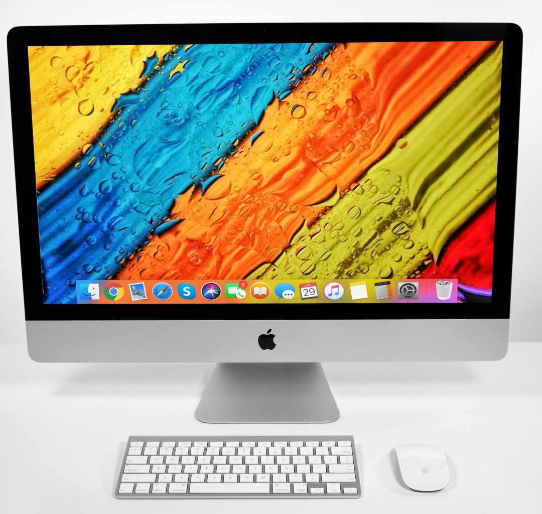 Apple iMac (27-inch 2015) 3.2 GHz i5 8GB-128GB RAM 500GB-1TB Storage (Silver)