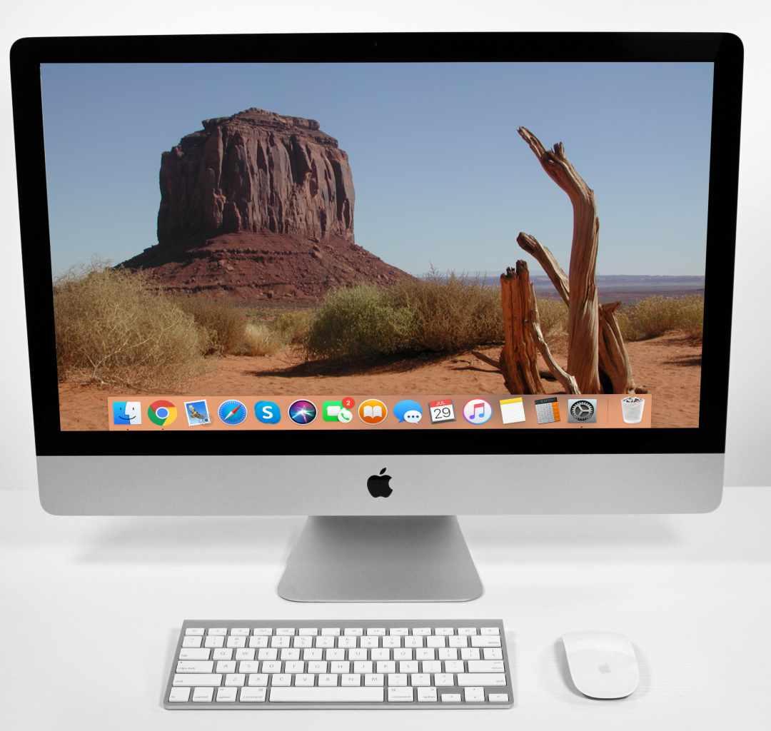 Apple iMac (27-inch 2015) 4.0 GHz i7 8GB-128GB RAM 500GB-1TB Storage (Silver)
