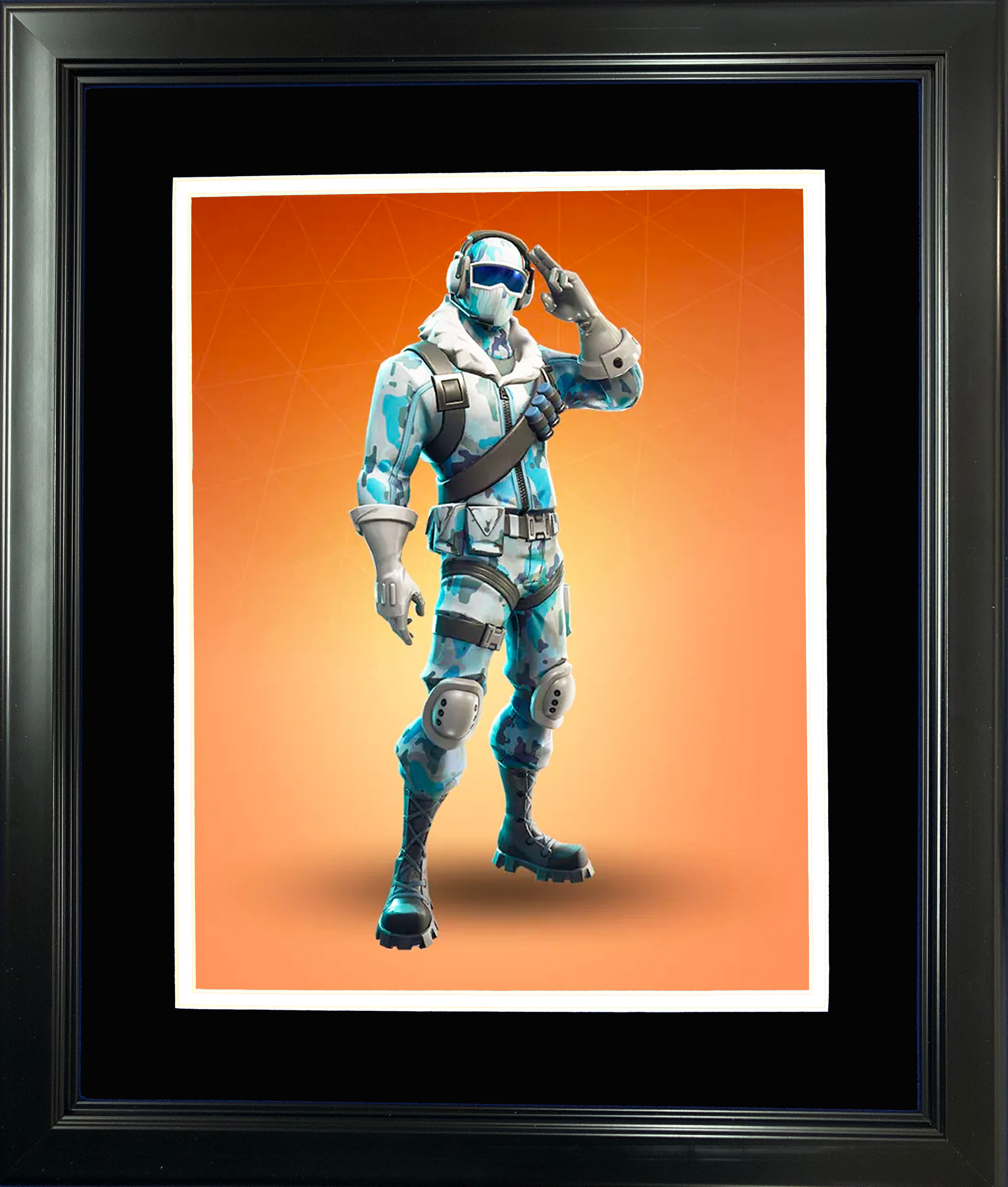 Framed Frostbite Legendary Fortnite Skin 11"x14" Video Game Photo