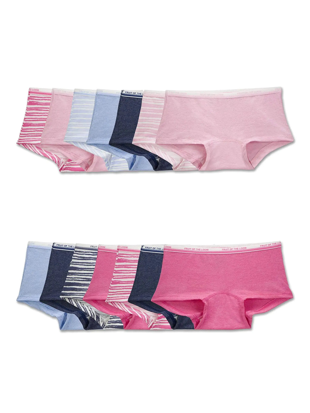 Fruit of the Loom Girls' Fashion Boyshorts 14-Pack