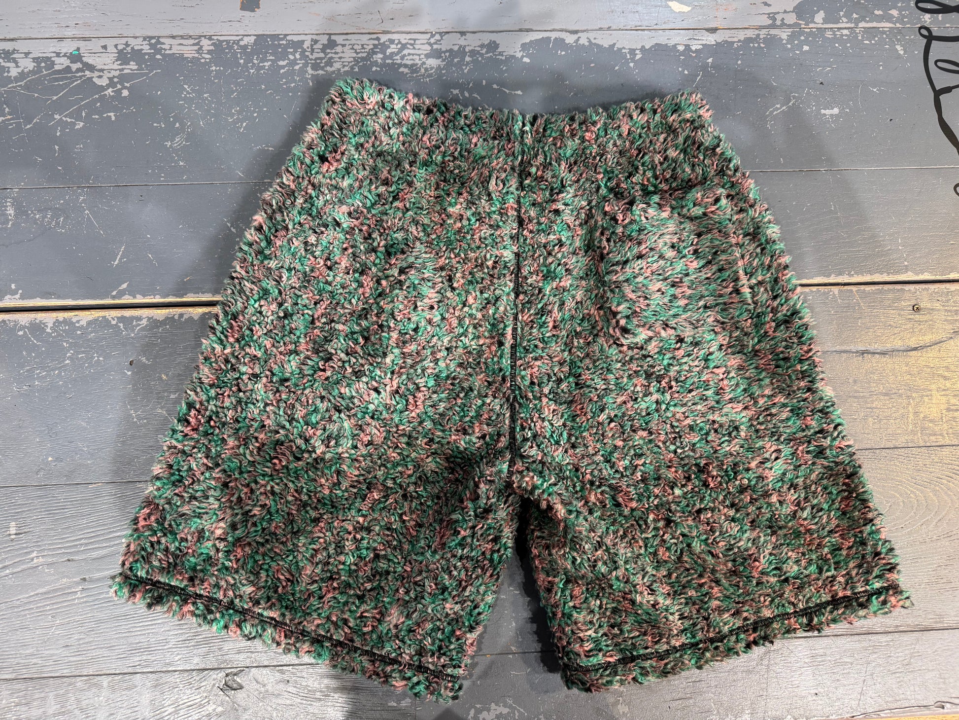 PRE OWNED Supreme The North Face High Pile Fleece Short Multicolor