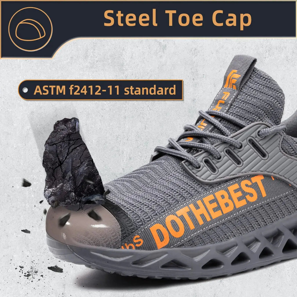 Furuian Steel Toe Sneakers – Lightweight Indestructible Safety Shoes for Men & Women