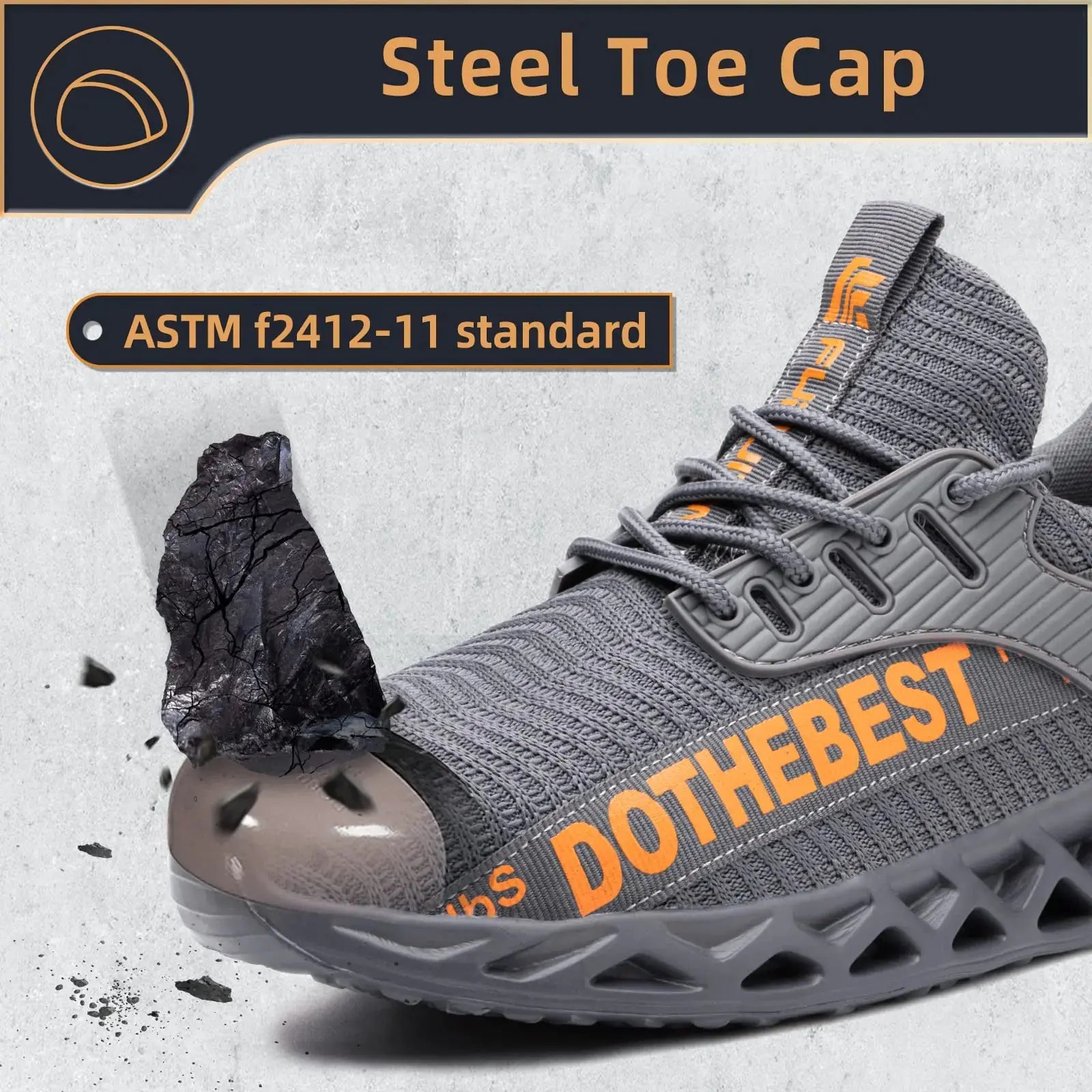 Furuian Steel Toe Sneakers – Lightweight Indestructible Safety Shoes for Men & Women