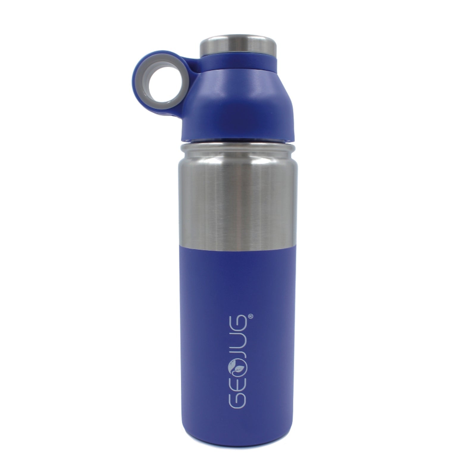 Brentwood GeoJug 18oz Stainless Steel Vacuum Insulated Water Bottle, Blue