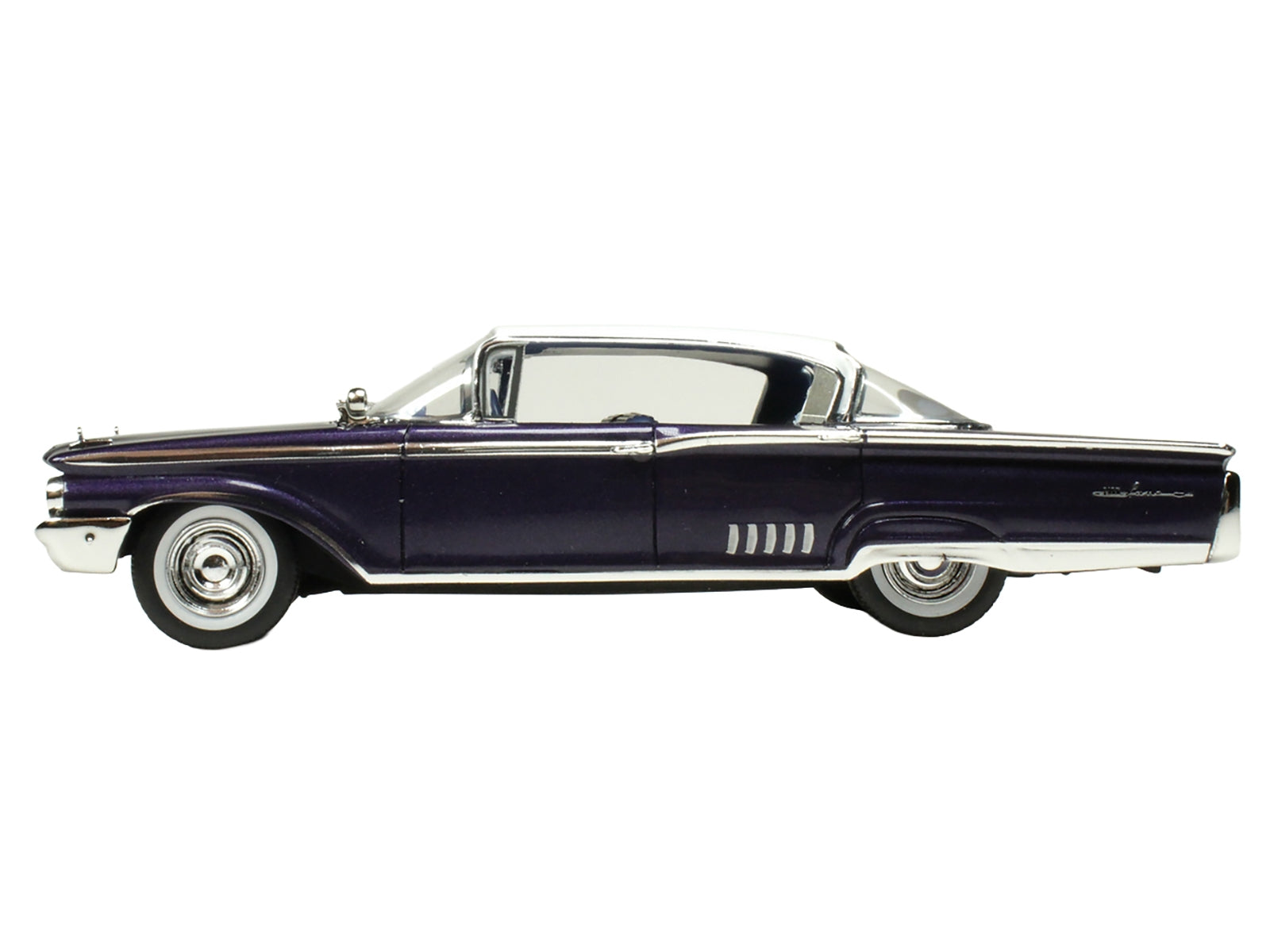 1960 Mercury Park Lane 4 Door Sedan Marine Blue Metallic with White Top and Blue Interior Limited Edition to 200 pieces Worldwide 1/43 Model Car by Goldvarg Collection