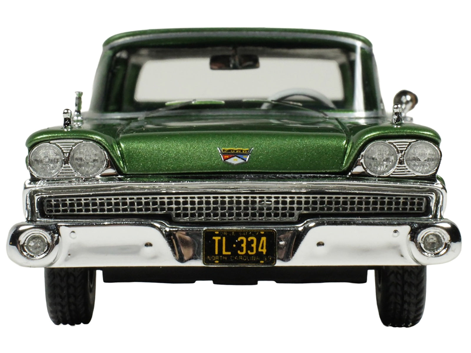 1959 Ford Country Squire Sherwood Green Metallic with Woodgrain Sides and Green Interior Limited Edition to 200 pieces Worldwide 1/43 Model Car by Goldvarg Collection