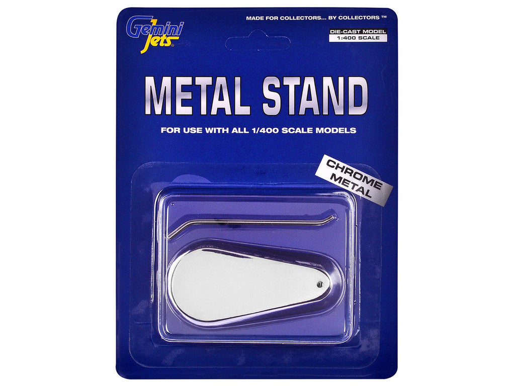 Chrome Metal Display Stand for 1/400 Scale Models by GeminiJets