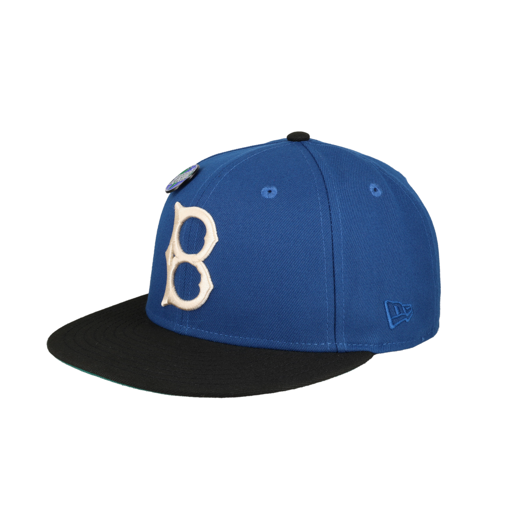 Brooklyn Dodgers Globe Collection 60th Anniversary Patch Fitted Hat