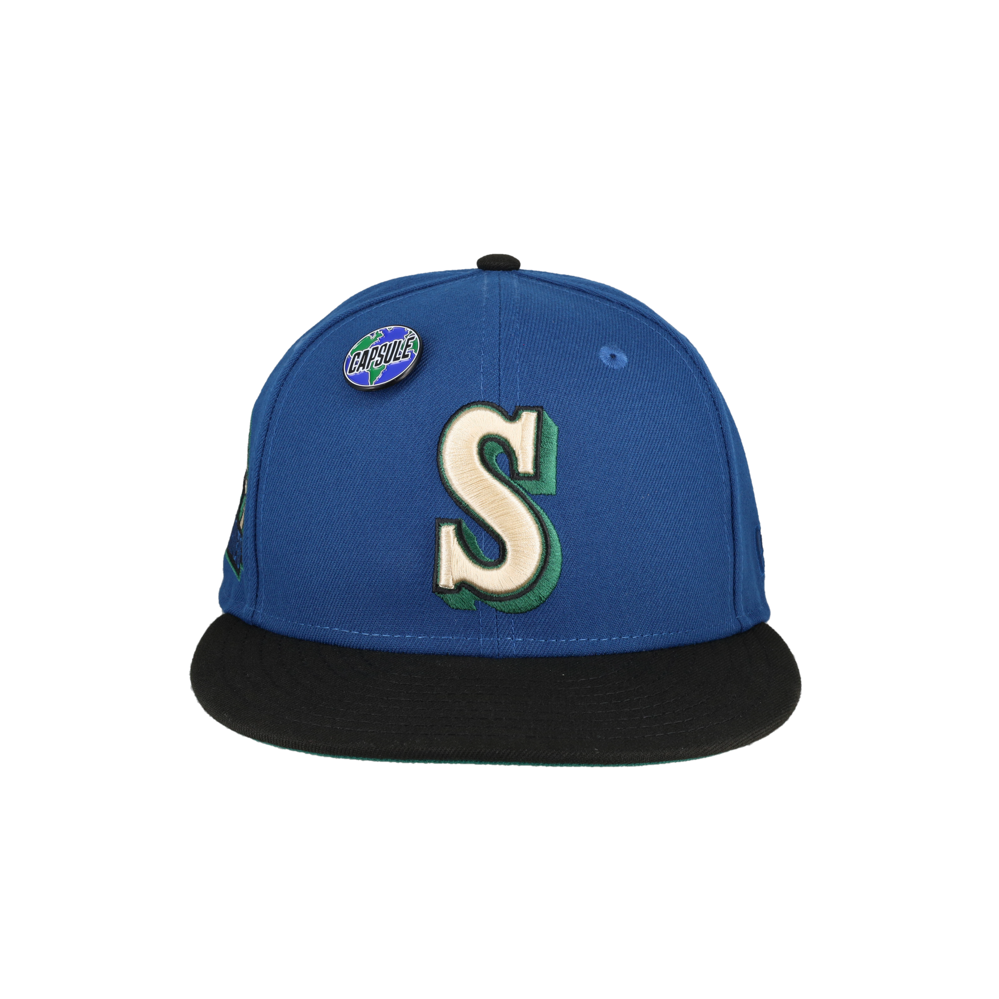 Seattle Mariners Globe Collection 30th Anniversary Patch Fitted Hat