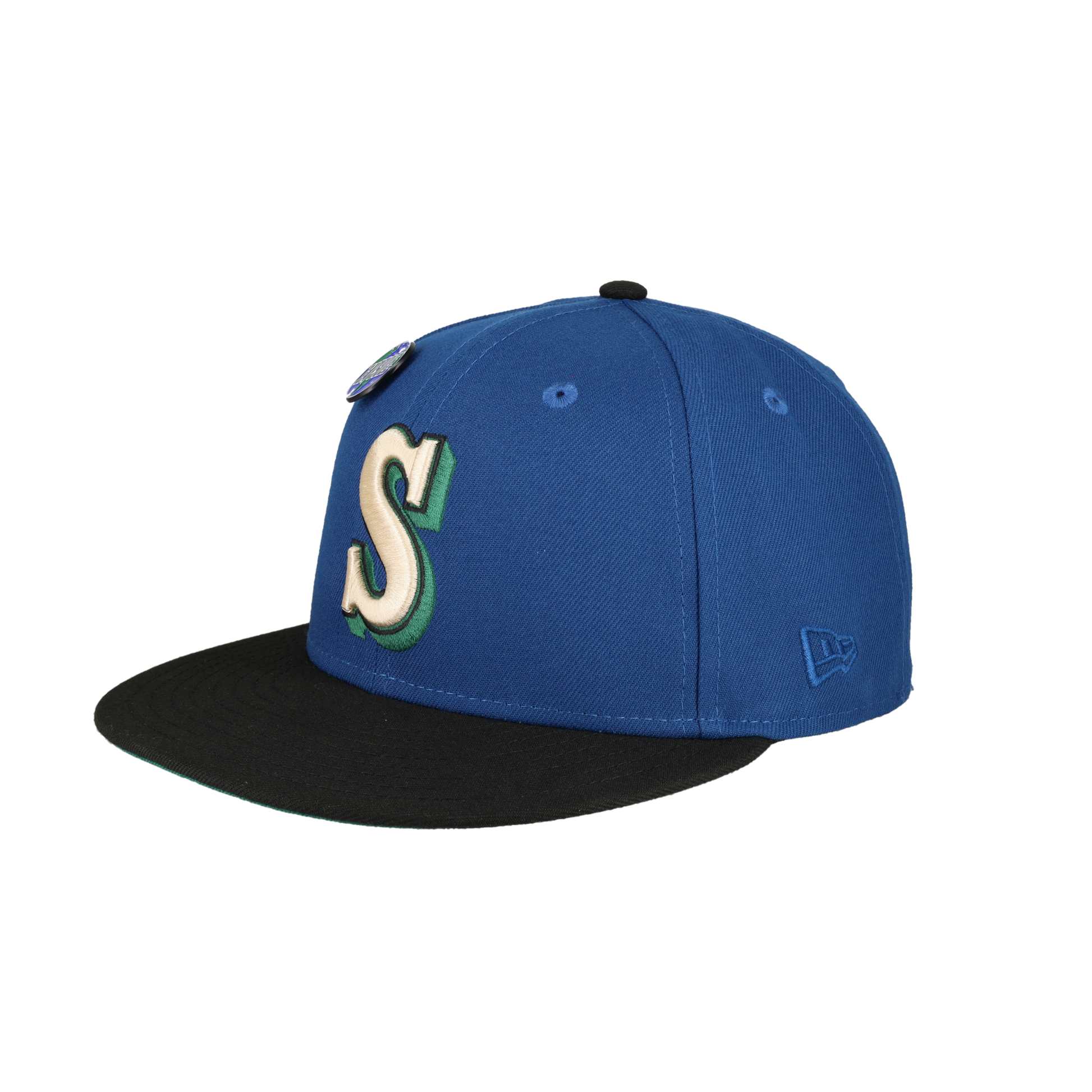 Seattle Mariners Globe Collection 30th Anniversary Patch Fitted Hat