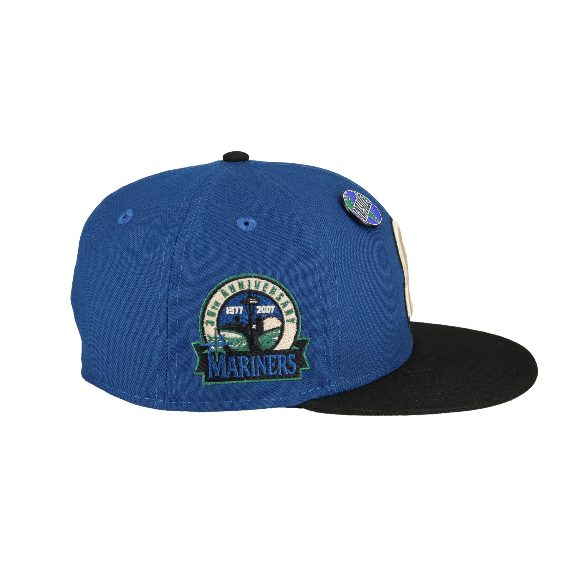 Seattle Mariners Globe Collection 30th Anniversary Patch Fitted Hat