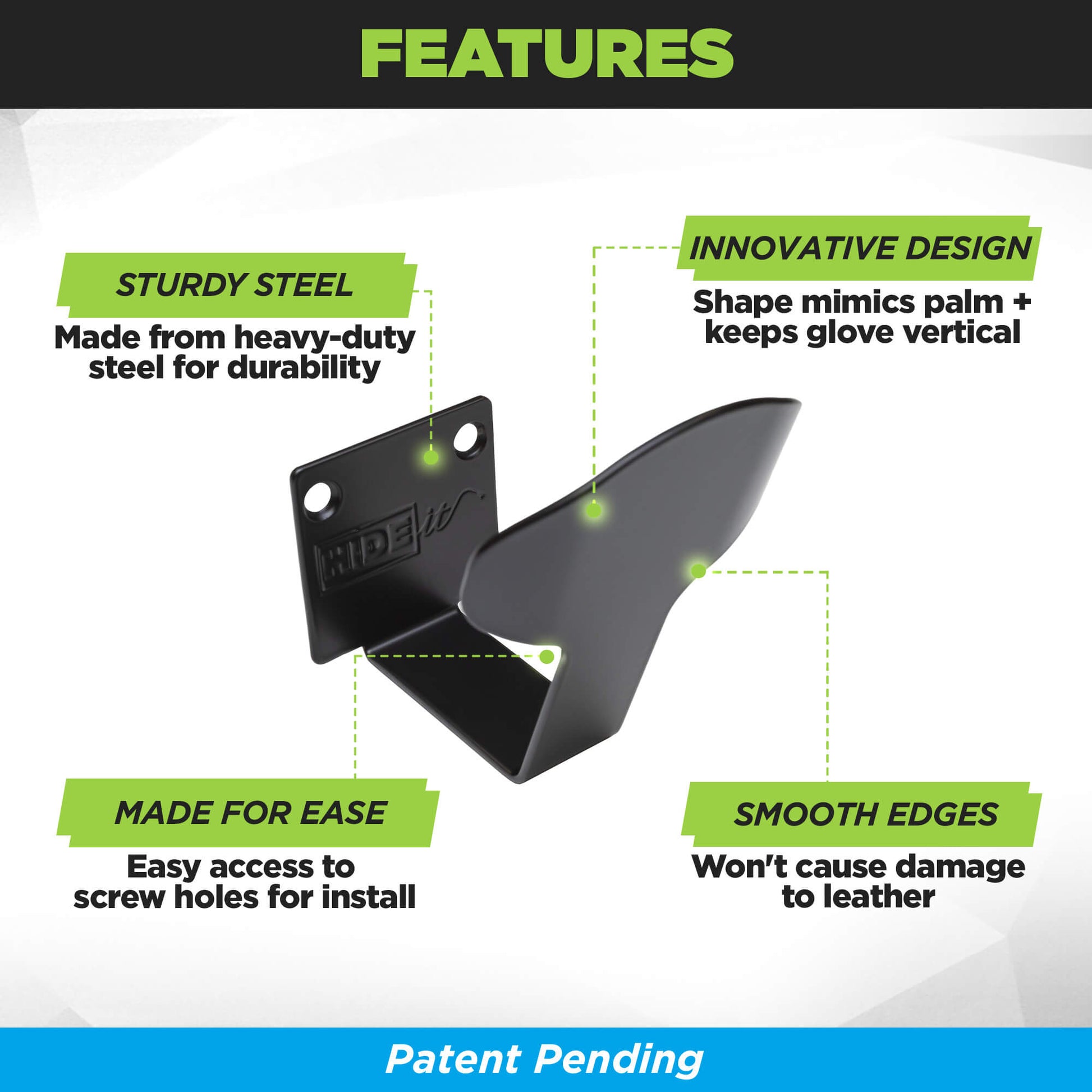 HIDEit Glove | Universal Baseball Glove Mount - BACKORDERED UNTIL 11/12. ORDER WILL SHIP ONCE ALL ITEMS ARE IN STOCK.