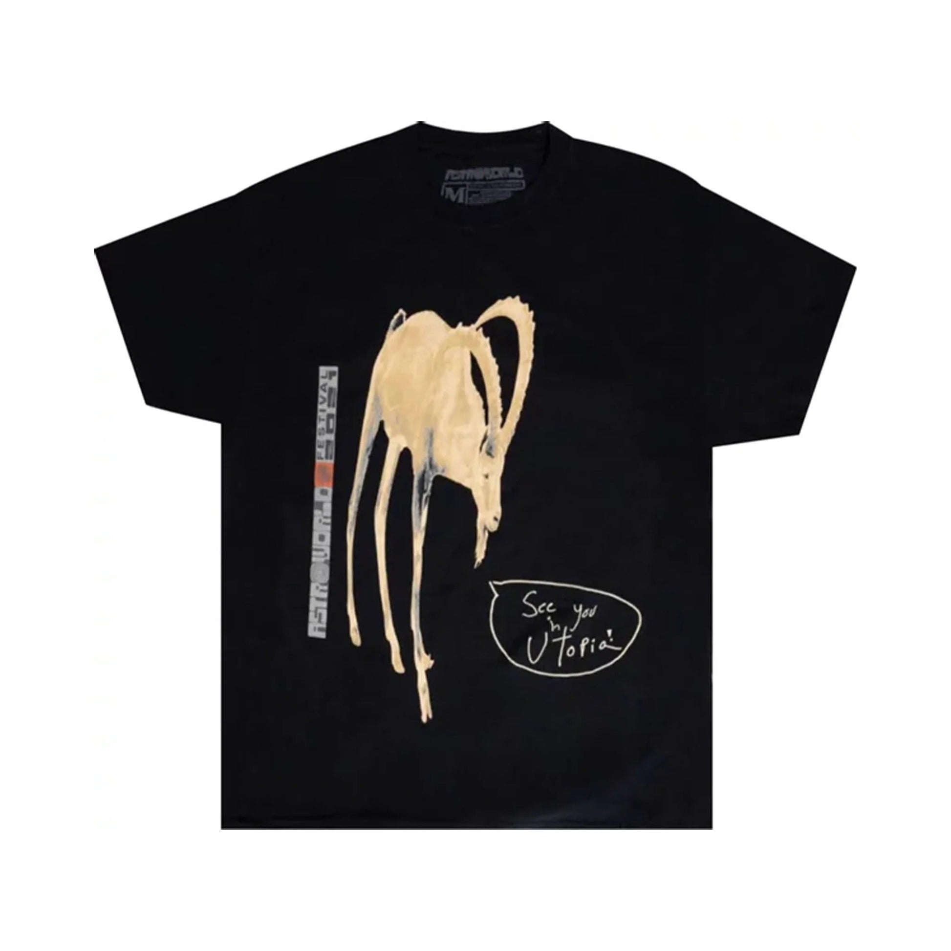 Cactus Jack by Travis Scott Goat Tee Washed Black