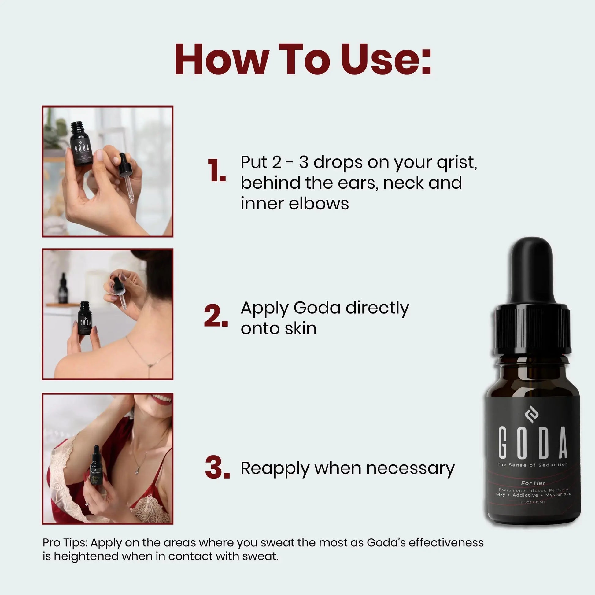 GODA For Her Pheromone Perfume for Women - Floral Perfume Oil