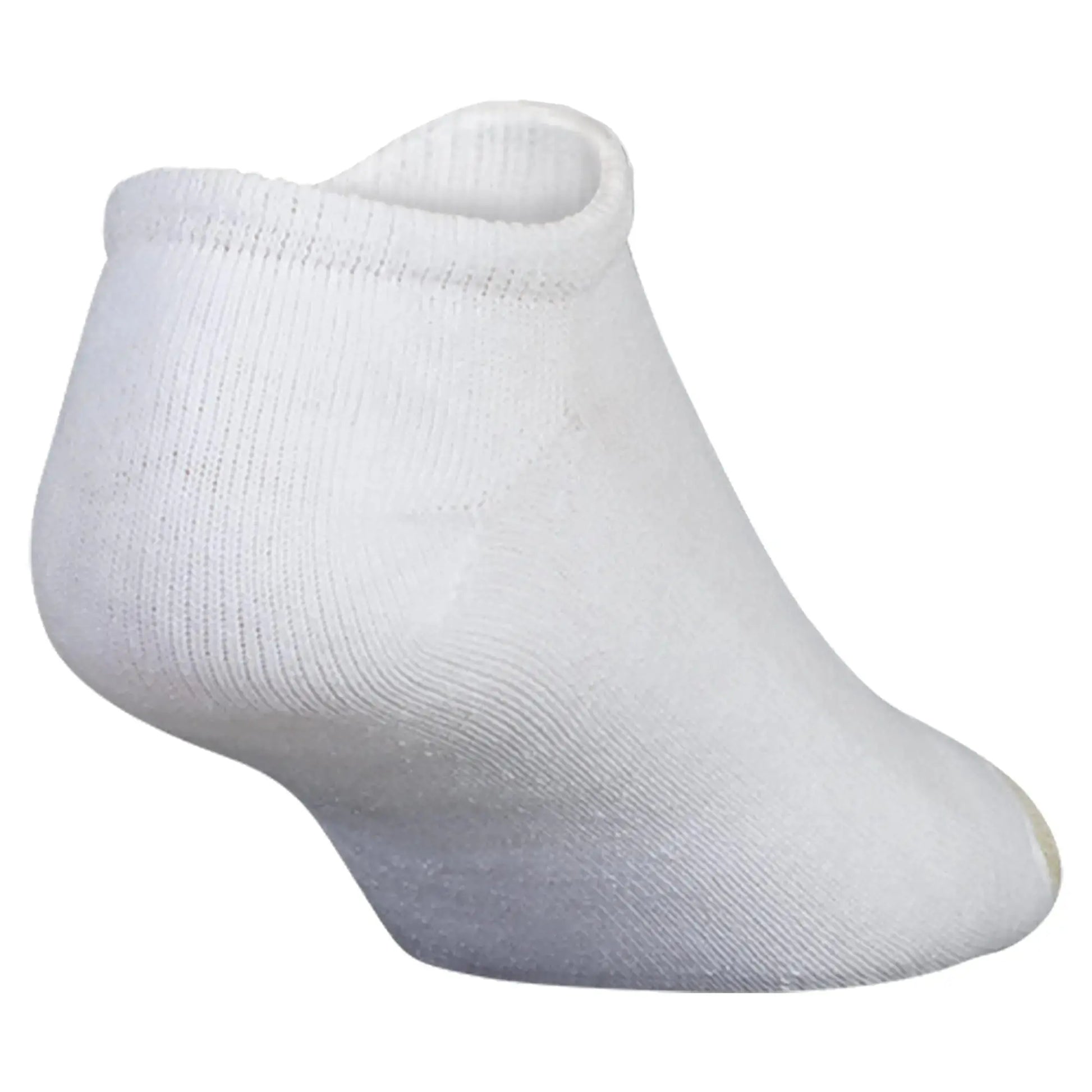 GOLDTOE Men's 656F Cotton No Show Athletic Socks, White Multipairs