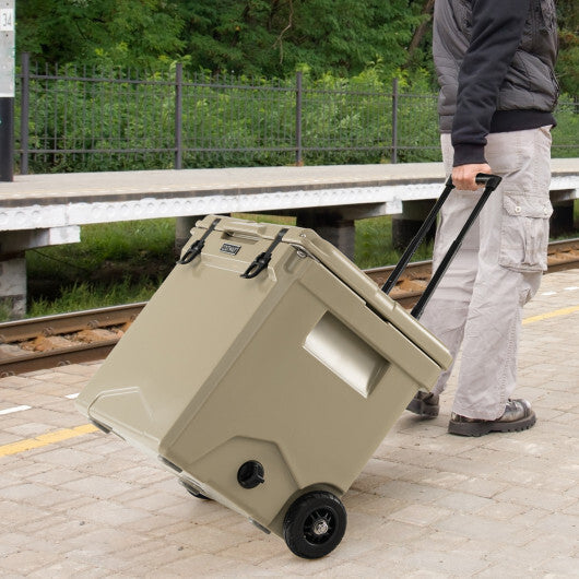 42 Quart Hard Cooler with Wheels and Handle