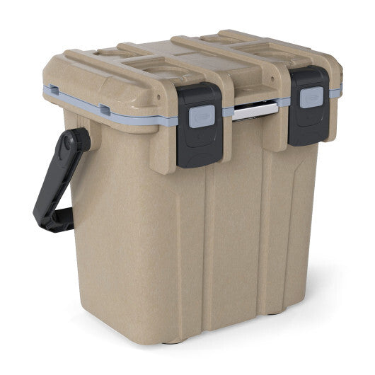 Ultra-Light Injection Molded Cooler 21 QT Hard Ice Chest-White