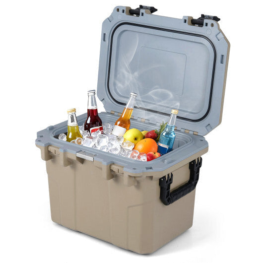 Ultra-Light Injection Molded Cooler 53 QT Hard Ice Chest-White