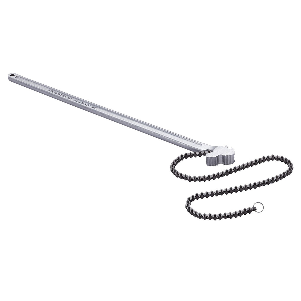 Chain Wrench, 48 inch Chain Pipe Wrench, 13.4 inch Diameter Capacity, CRV Reversible Pipe Fitting Tool Wrench with High Strength Jaw and Ergonomic Handle, for Pipe Installation and Car Repair
