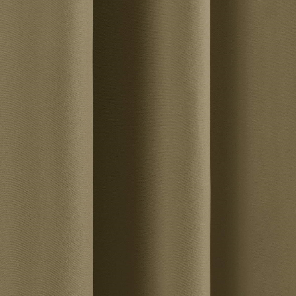 52 x 96 inch Solid Olive Green Thermal Blackout Curtain Panels - Set of 2