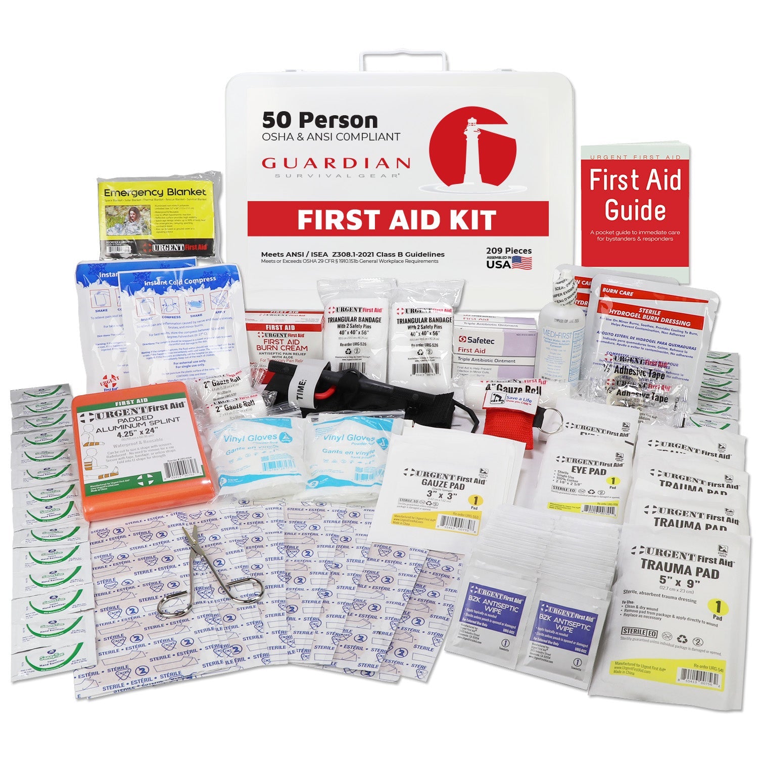 Guardian 25-50 Person First Aid Kit - Metal