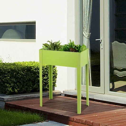24.5 x 12.5 Inch Outdoor Elevated Garden Plant Flower Bed