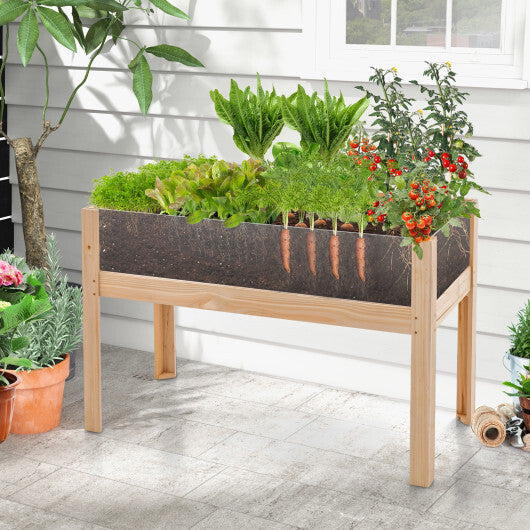 30/47 Inch Wooden Raised Garden Bed-S