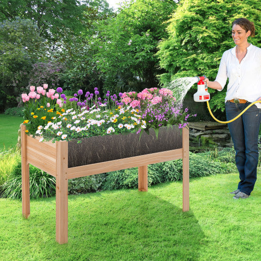 30/47 Inch Wooden Raised Garden Bed-S