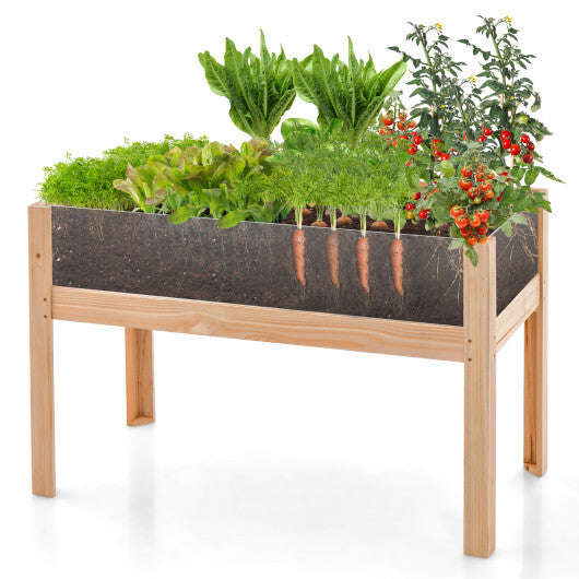 30/47 Inch Wooden Raised Garden Bed-S
