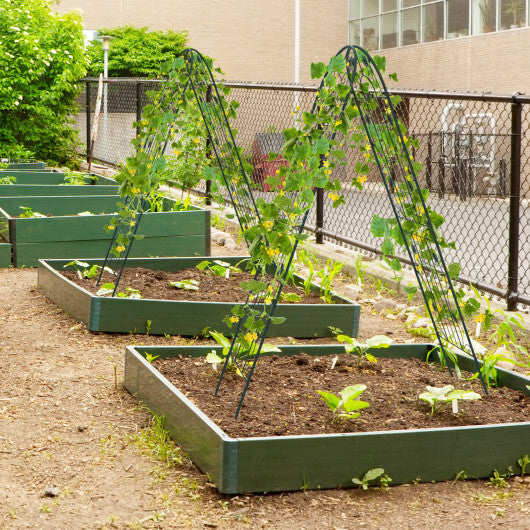 4 Pack 71 x 20 Inches Metal Garden Trellis for Climbing Plants-White