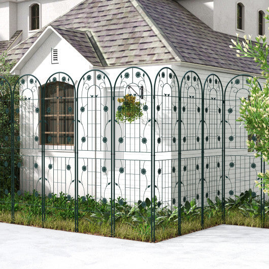 4 Pack 71 x 20 Inches Metal Garden Trellis for Climbing Plants-White
