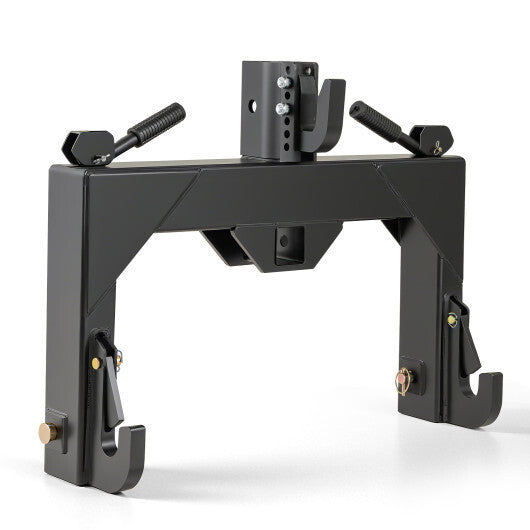 3-Point Quick Hitch with 5 Level Adjustable Bolt for Farming-Orange