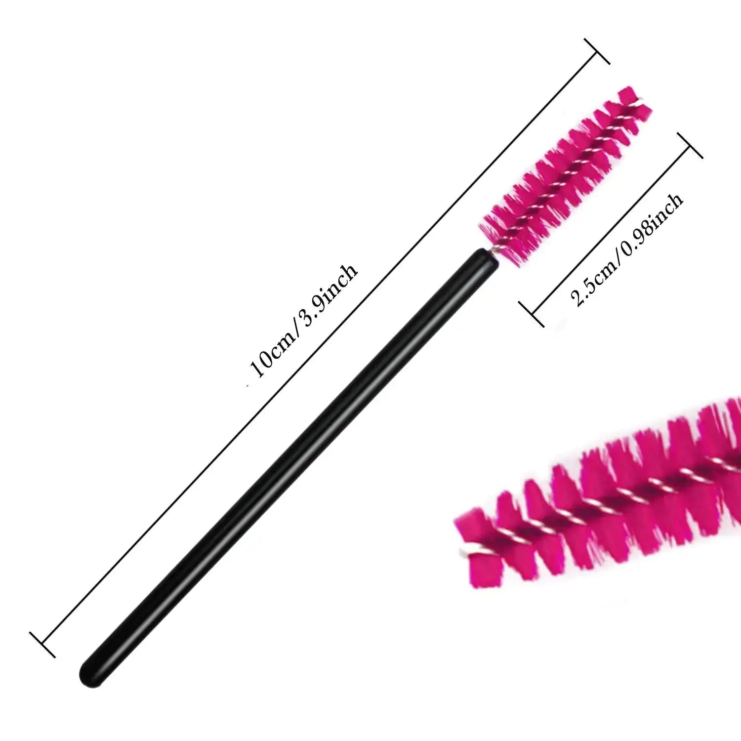 GUMIKE 100PCS Disposable Eyelash Mascara Brushes for Eye Lashes Extension Eyebrow and Makeup