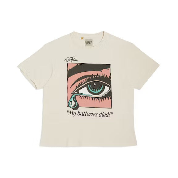 Gallery Dept. Dead Batteries Tee Antique White