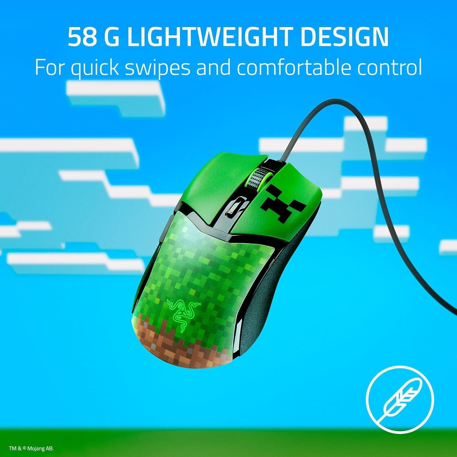 Razer Viper V2 Pro Gaming Mouse – Ultra-Lightweight – Green – Wired – (Refurbished)