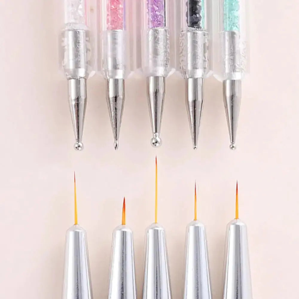 Gel Liner Polish Brush Set Nail Art Dotting Tools