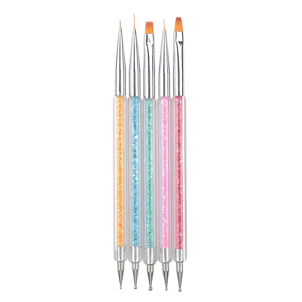 Gel Liner Polish Brush Set Nail Art Dotting Tools