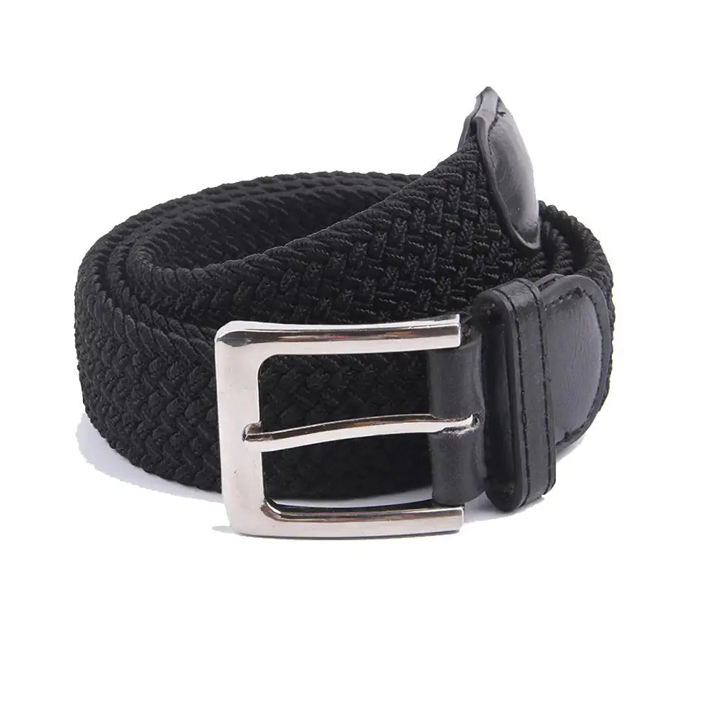 Gelante Canvas Elastic Fabric Woven Stretch Multicolored Braided Belts