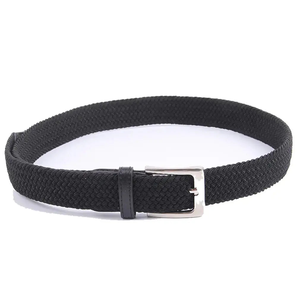 Gelante Canvas Elastic Fabric Woven Stretch Multicolored Braided Belts