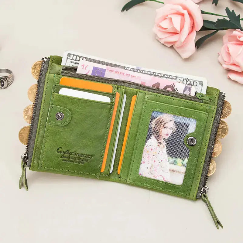 Genuine Leather Difold Wallet – Secure & Stylish