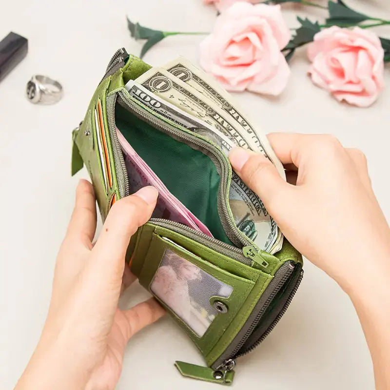 Genuine Leather Difold Wallet – Secure & Stylish